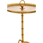 Gold Finish Small Side Table