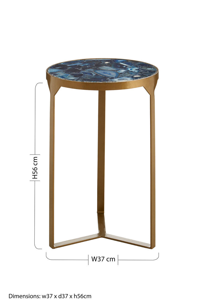 Agate Round Side Table