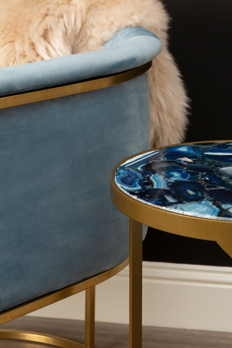 Agate Round Side Table