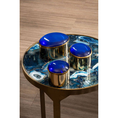 Agate Round Side Table