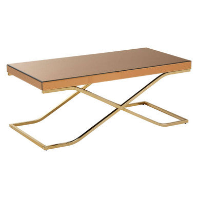 Brown Mirrored Coffee Table