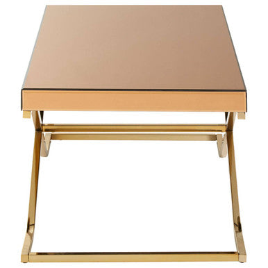 Brown Mirrored Coffee Table