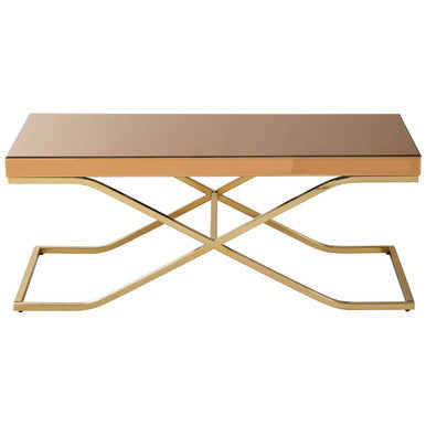 Brown Mirrored Coffee Table