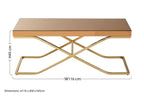 Brown Mirrored Coffee Table