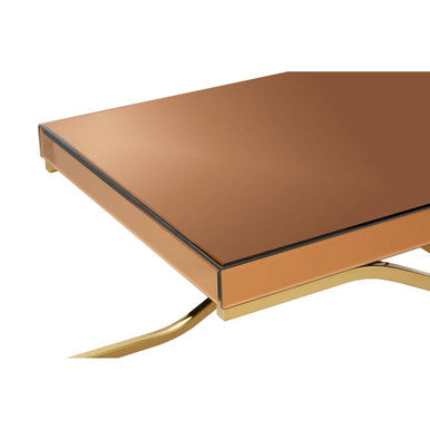 Brown Mirrored Coffee Table