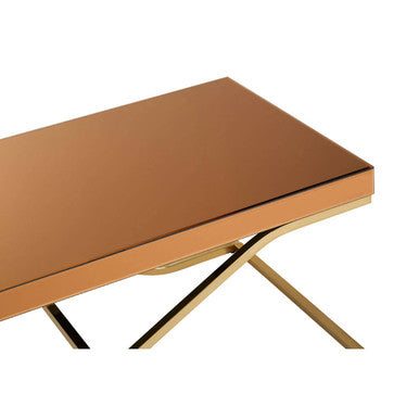 Brown Mirrored Coffee Table
