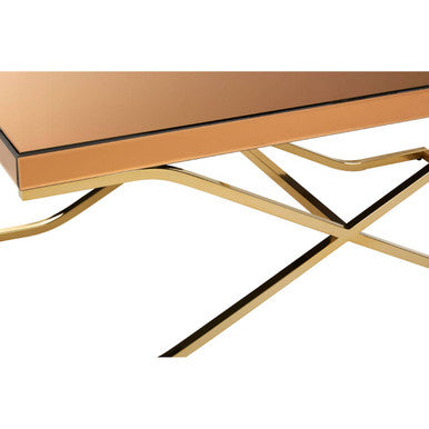 Brown Mirrored Coffee Table