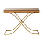 Brown Mirrored Console Table