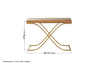 Brown Mirrored Console Table