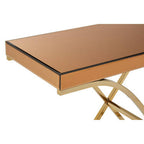 Brown Mirrored Console Table