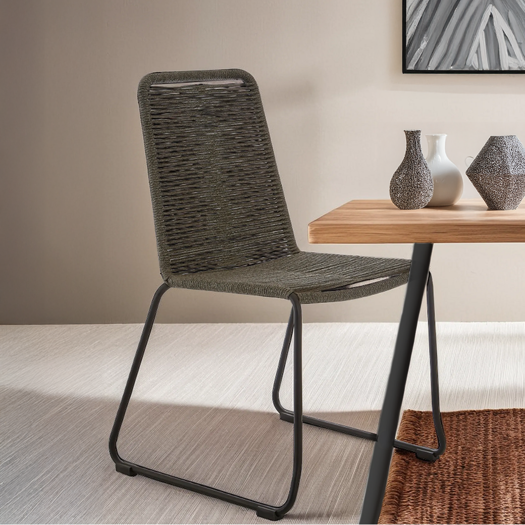 Grey Rope Chair