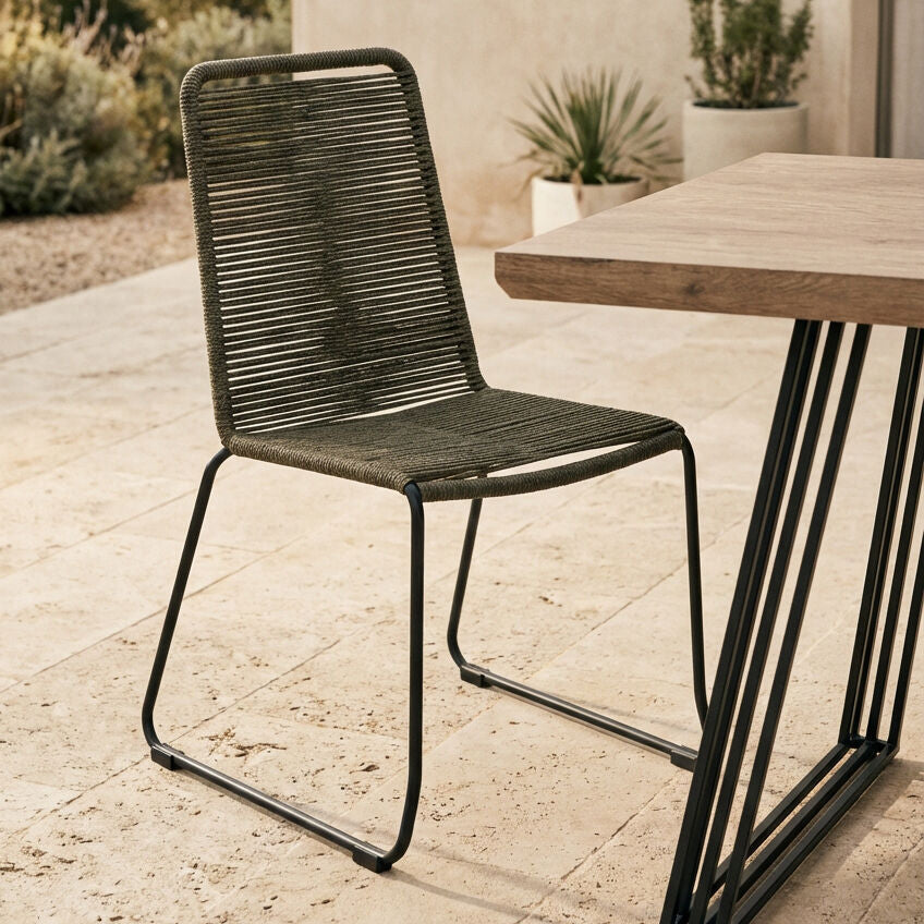 Grey Rope Chair