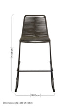 Grey Rope Bar Chair
