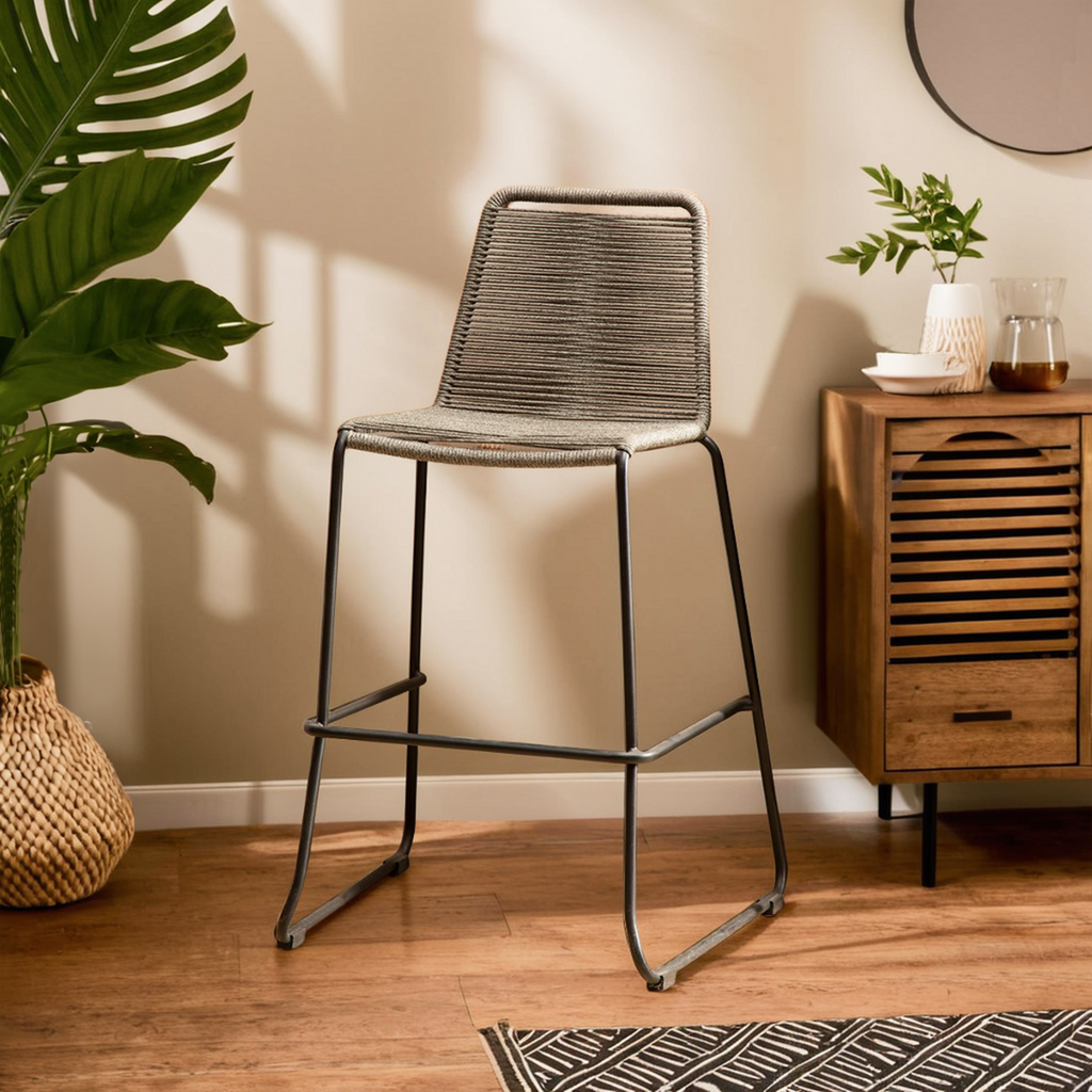 Grey Rope Bar Chair