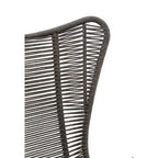 Sisal Grey Woven Rope Lounge Chair and Footstool Set