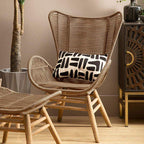 Latte Rope Lounge Chair and Footstool