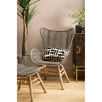 Latte Rope Lounge Chair and Footstool
