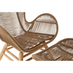 Latte Rope Lounge Chair and Footstool