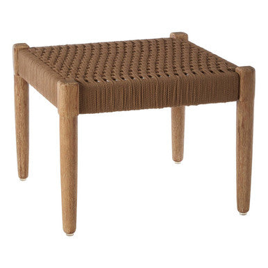 Natural Woven Rope Footstool