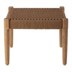 Natural Woven Rope Footstool