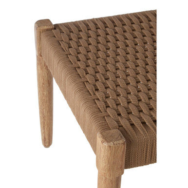 Natural Woven Rope Footstool