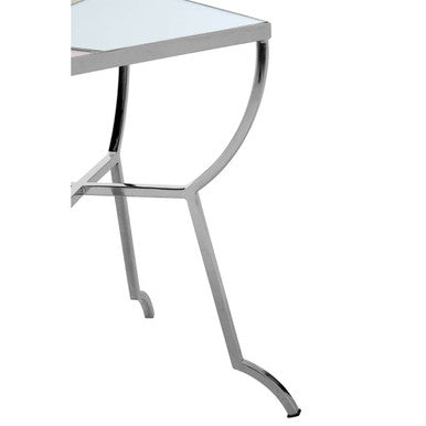 Multi Coloured Mirrored Square Side Table
