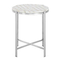 White Marble Side Table