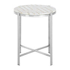 White Marble Side Table