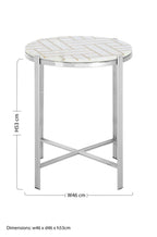 White Marble Side Table