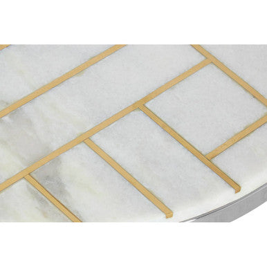 White Marble Side Table