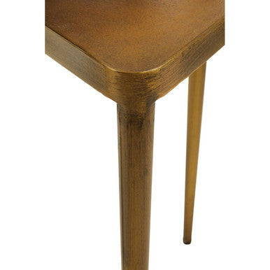 Gold Finish Set of 3 Triangular Nesting Tables
