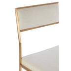 Milky White Velvet Dining Chair