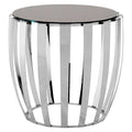 Black Glass Side Table