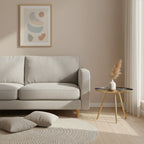 Marble Effect and Gold Finish Round Side Table
