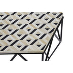 Ivory and Black Hexagon Side Table