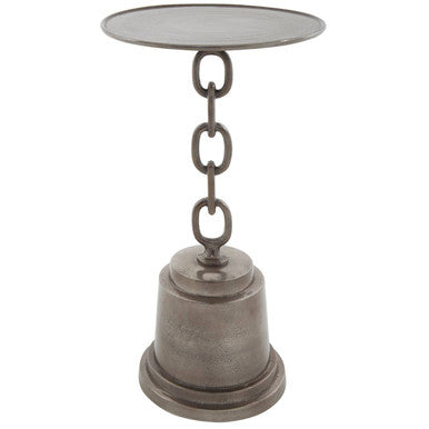 Black Nickel Finish Side Table