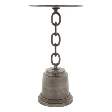 Black Nickel Finish Side Table