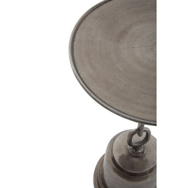 Black Nickel Finish Side Table