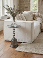 Black Nickel Finish Side Table
