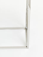 Silver Finish Rectangular Console Table