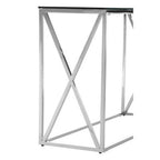 Silver Finish Rectangular Console Table
