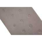 Mink Velvet Bench with Silver Finish Base