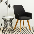 White Marble Side Table with Black Finish Base