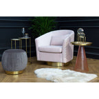 Amethyst and Gold Finish Set of 2 Nesting Side Tables