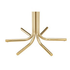 Gold Finish Side Table with Clear Glass Top