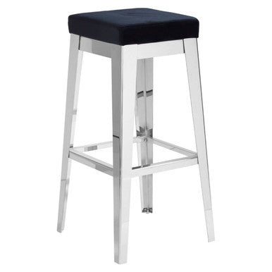 Black Velvet Bar Stool