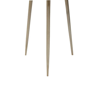 Natural Acacia Wood Small Round Side Table