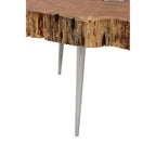 Acacia Wood Log Coffee Table with Live Edge