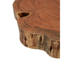 Acacia Wood Log Coffee Table with Live Edge
