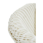 White Rattan Effect Dining Chair